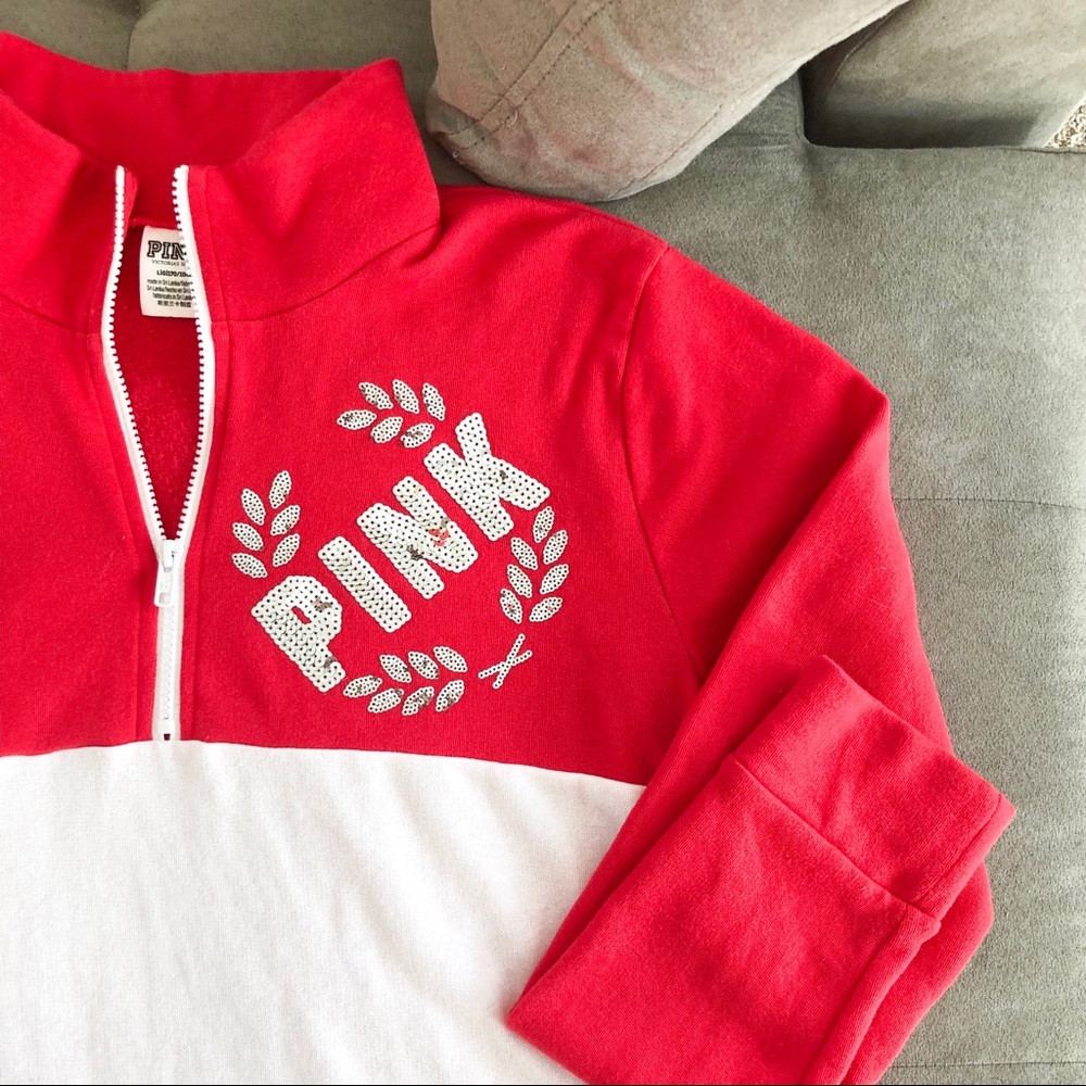 PINK Victoria’s Secret Quarter-Zip Pullover